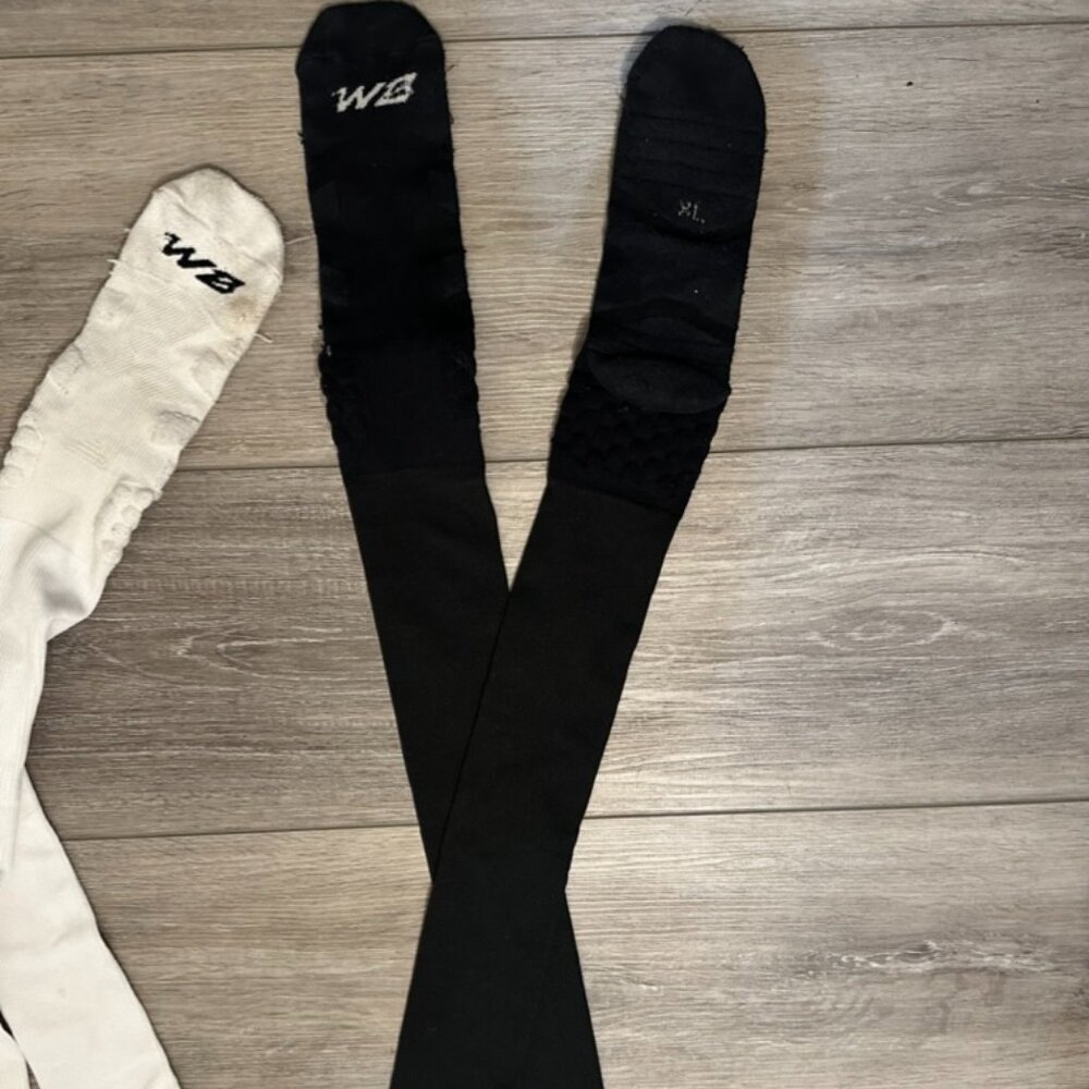 WeBall Extra Long Padded Scrunch Socks Black XL